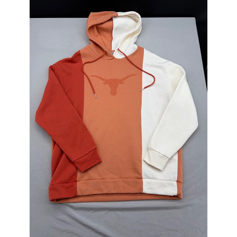 Gameday Couture Texas Longhorns Colorblock Hoodie Burnt Orange Women L 2U370